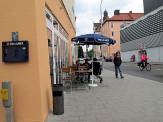 Eisdiele Bäckerstraße_Sicht Blick in Bäckerstraße