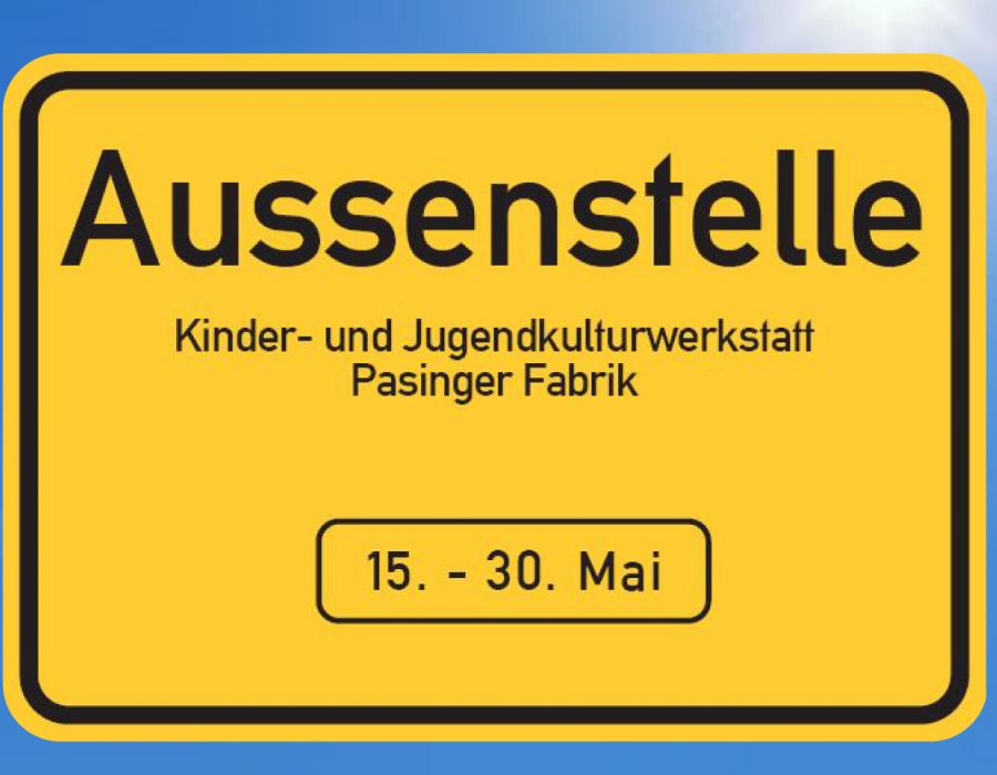 Aussenstelle Schild mit Hintergrund
